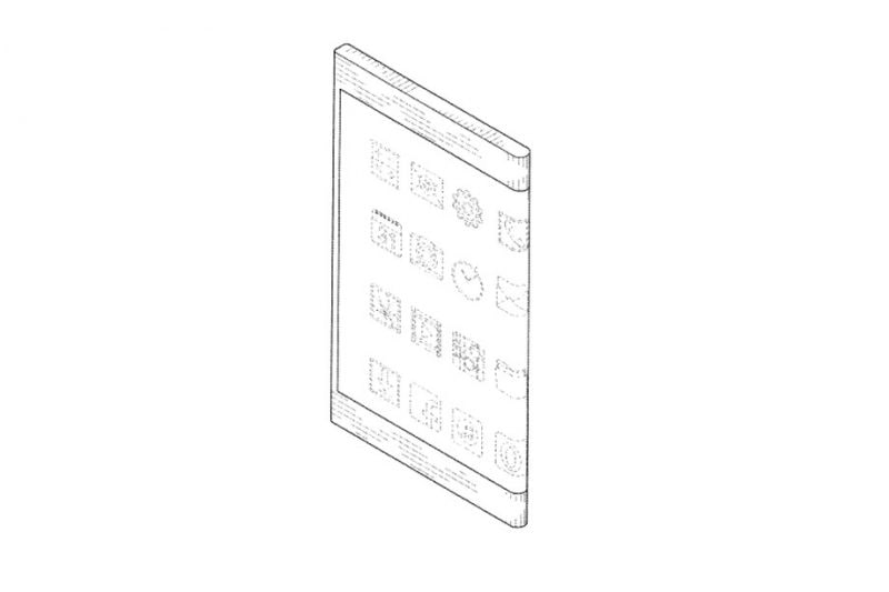 Samsung: nuovo brevetto di smartphone con display flessibile che gira intorno al bordo (foto)
