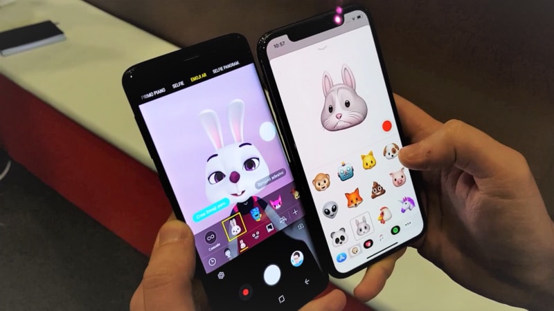 Prova delle Emoji AR di Samsung Galaxy S9 e confronto con le Animoji Apple (video)