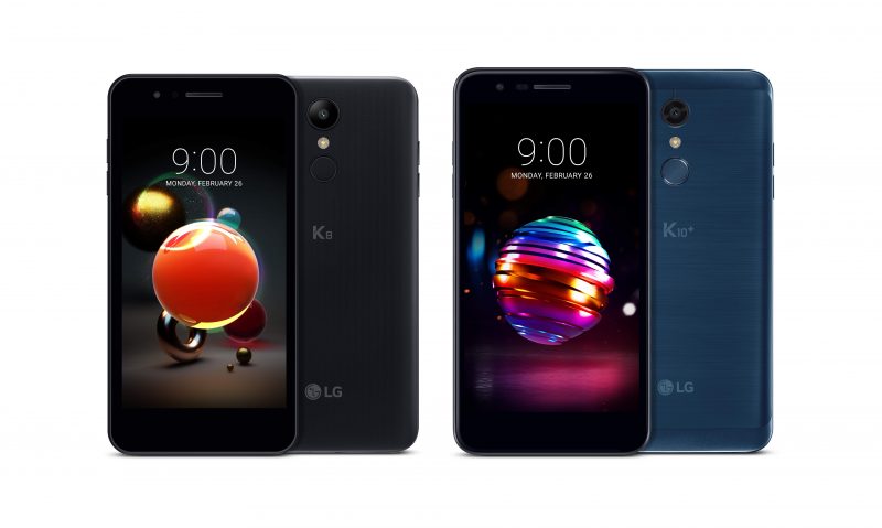 LG annuncia K8 e K10 2018 e promette Android 8.1 per G6 e V30 (foto e anteprima)