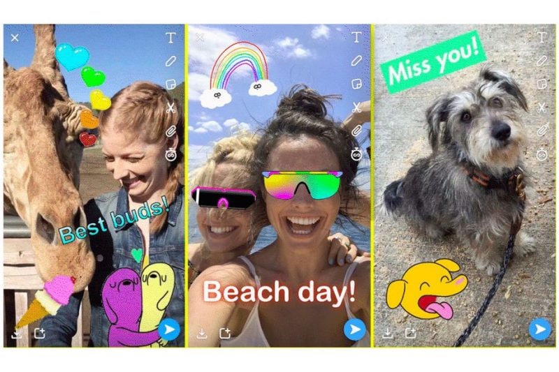 Snapchat insegue ancora Instagram: arriva il supporto alle GIF animate nelle Storie