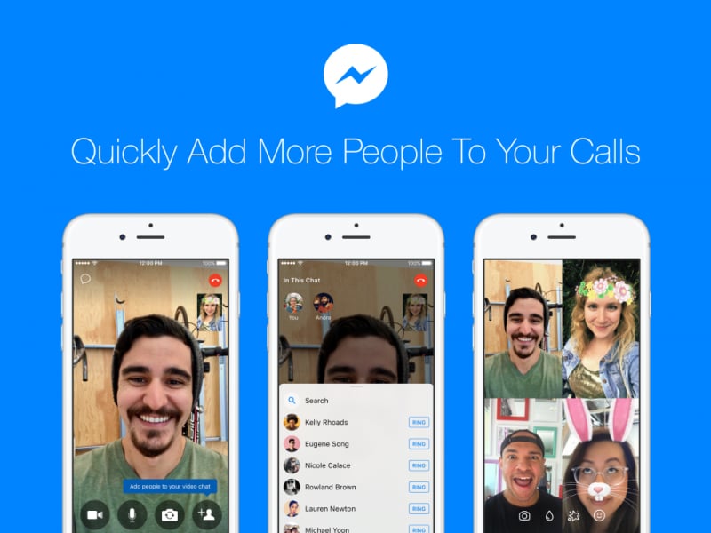 Facebook Messenger da ora vi permette di aggiungere altri amici alle (video)chiamate in corso