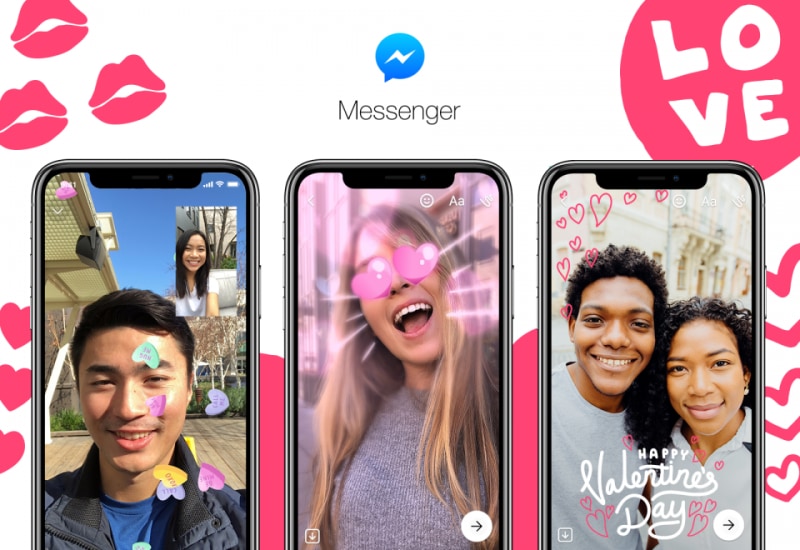Messenger si prepara per San Valentino: nuovi filtri e chat dedicata col vostro amore (foto e video)