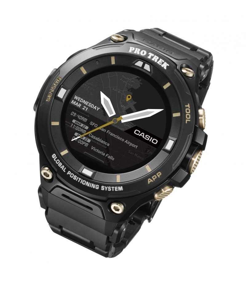 Casio WSD-F20SC ufficiale: nuova versione di lusso dello smartwatch da trekking con Wear OS (foto)