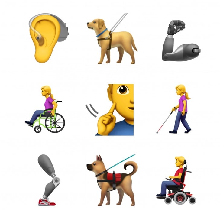 Apple propone 13 nuove emoji sul tema delle disabilità (foto)