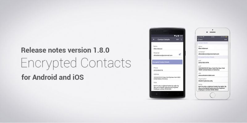 ProtonMail porta la sua nuova rubrica sicura anche su Android e iOS