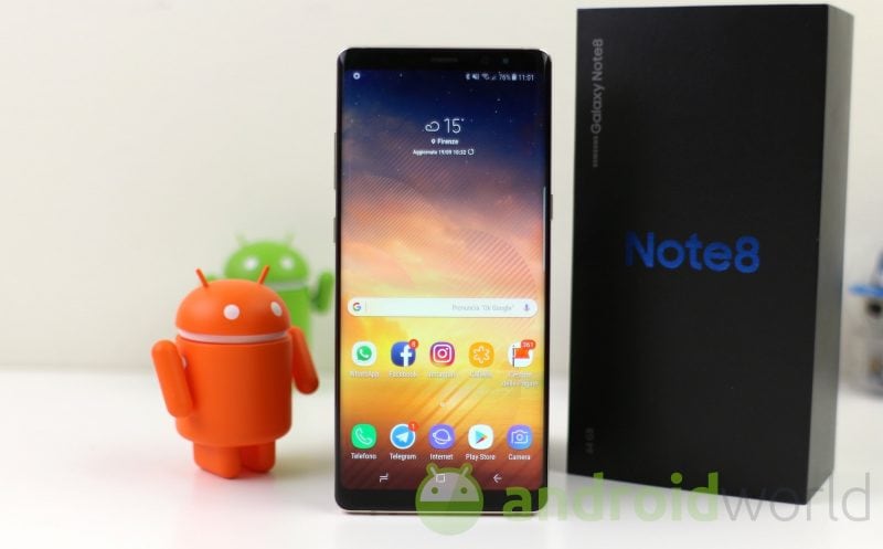 Samsung Galaxy Note 8 e Galaxy A9 (2018) si aggiornano velocemente con le patch di maggio