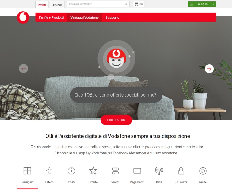 Ecco TOBi, l&#039;Intelligenza Artificiale di Vodafone al servizio del cliente