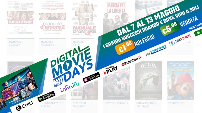 Digital Movie Days: grandi successi Warner Bros. e 20th Century Fox in sconto sulle principali piattaforme digitali