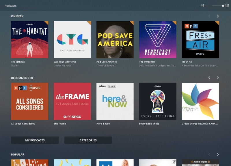 Plex aggiunge il supporto ai Podcast (in beta) e rinnova le app Android e iOS (foto)