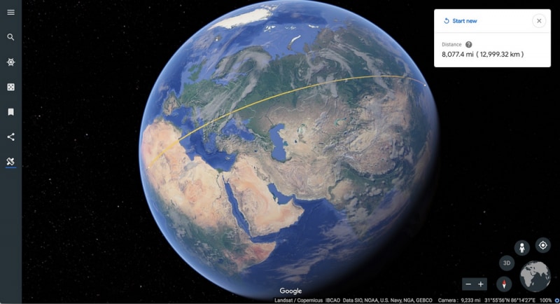 Divertitevi a misurare quanto dista casa vostra dal Polo Nord con il nuovo strumento di Google Earth! (foto)