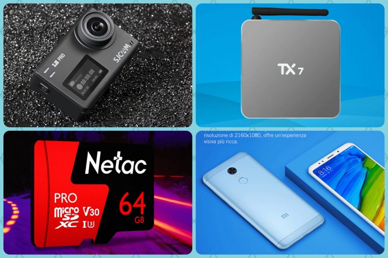 Offerte GearBest: smartphone Xiaomi colorati, droni DJI e tante action cam