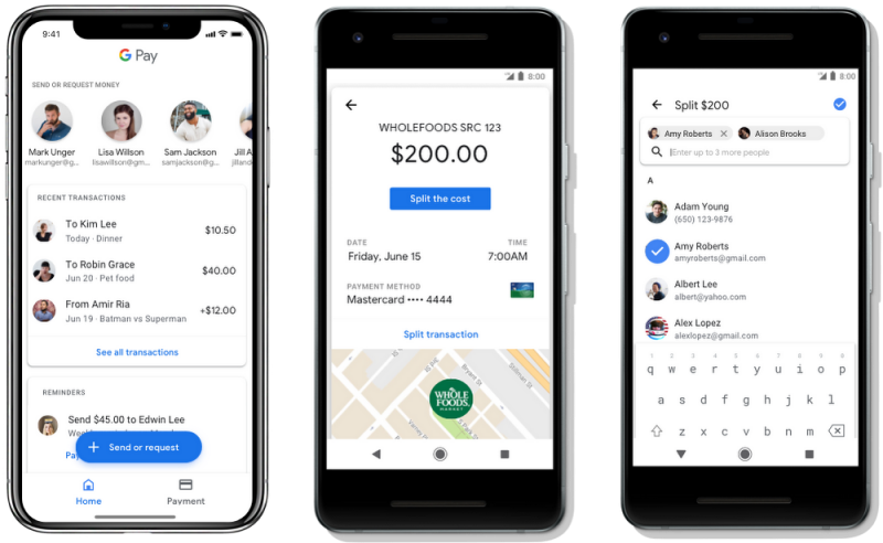 Con Google Pay si può inviare e ricevere denaro in modo facile, ma per adesso solo negli USA (foto)