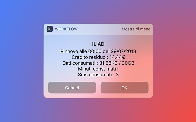 Le soglie Iliad su iPhone in modo semplice