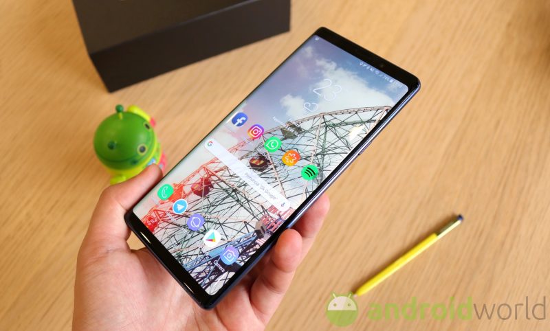 Samsung Galaxy Note 9 si aggiorna con le patch di marzo 2021