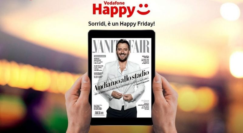 Vodafone Happy Friday vi regala una rivista da sfogliare (in digitale) sotto l&#039;ombrellone (foto)