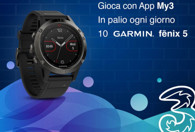 Volete un Garmin fenix 5? Provate a vincerlo grazie a 3 Italia e la sua app (foto)