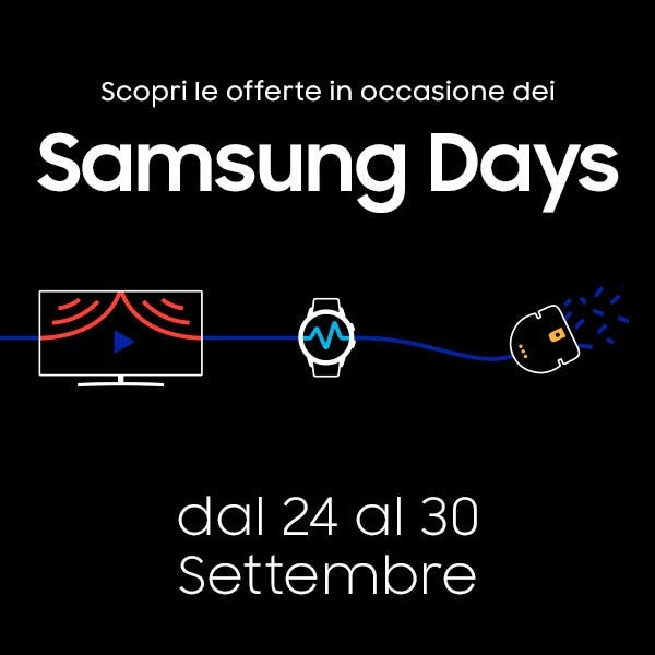 Doppia promo su Amazon fino al 30 settembre: Samsung Days e Settimana della domotica!