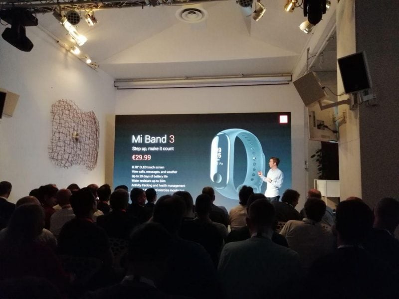 Xiaomi Mi Band 3 ufficiale in Italia a 29€