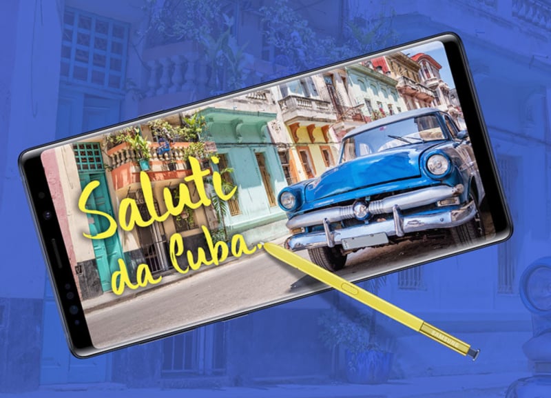 Concorso Samsung: basta una cartolina per vincere un Galaxy Note 9 e un viaggio a Cuba