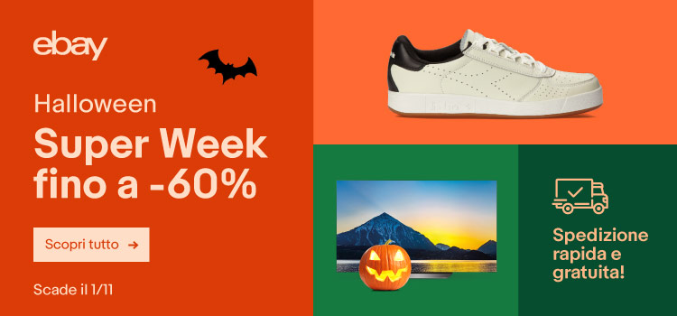 Superweek eBay speciale Halloween: prezzi da brividi per smartphone, TV, fotocamere, console e un sacco di altri gadget