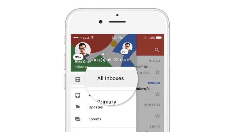 Ora potete vedere tutte le email dei vostri account Gmail in un unico inbox anche su iOS