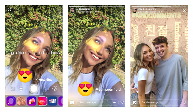 Instagram combatte i bulli con nuovi filtri per i commenti ed un effetto ispirato da Maddie Ziegler (foto)