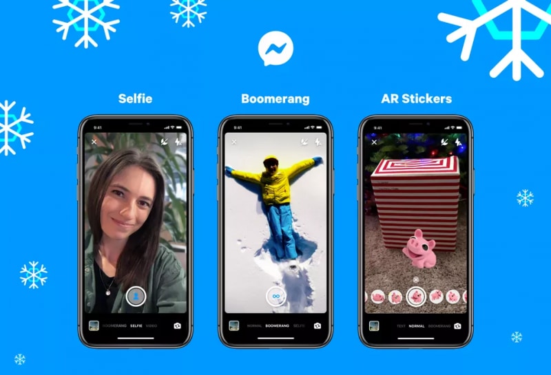 Facebook Messenger: arrivano i Boomerang, modalità selfie e gli sticker AR (foto)