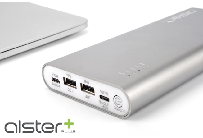 AlsterPlus è un tuttofare: power bank da 27.000 mAh con hub USB-C integrato (foto)
