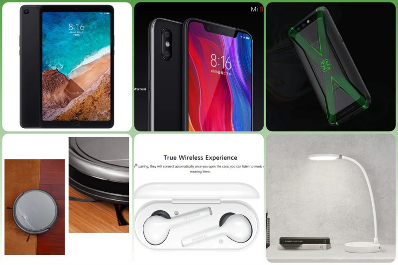 Xiaomi Mi 8 a 330€, Black Shark a 390€, Xiaomi Mi Pad 4 Plus a 260€ e tante altre offerte su GearBest