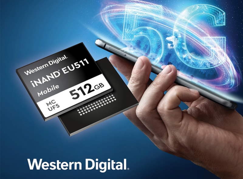 Western Digital annucnia le sue prime memorie UFS 3.0: velocità raddoppiata!