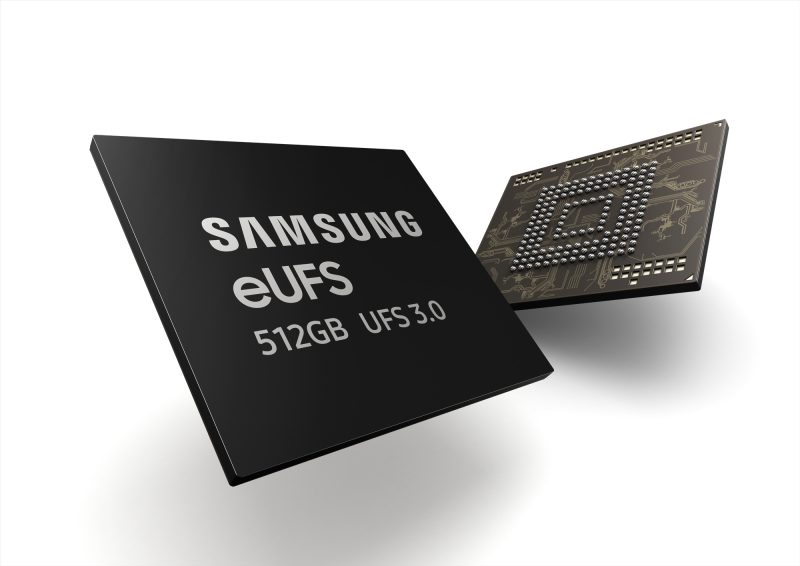 Samsung ha iniziato a produrre le memorie eUFS 3.0: super veloci e capienti fino a 1 TB