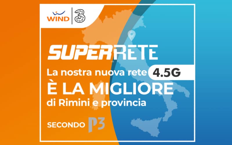 Il nome della nuova rete unificata Wind Tre potrebbe essere Super Rete 4.5G