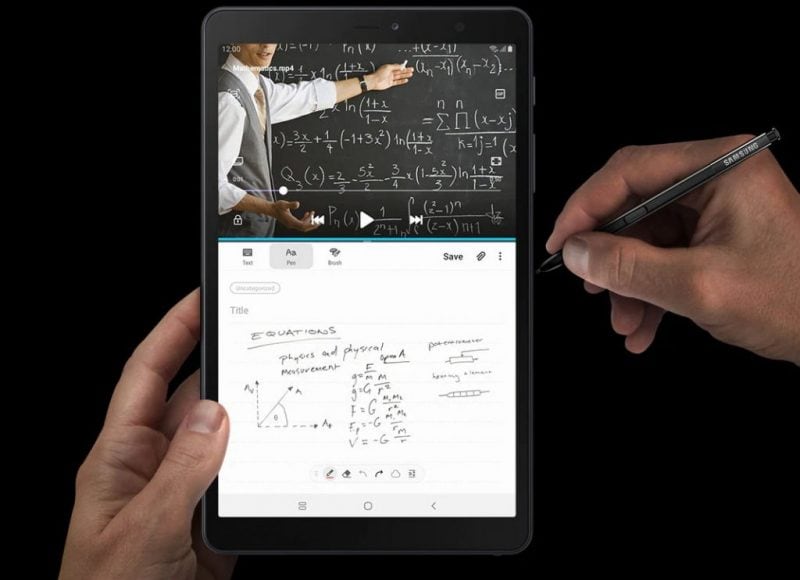 Samsung Galaxy Tab A 8.0 (2019) con S Pen ufficiale: il pennino fa la differenza (foto)