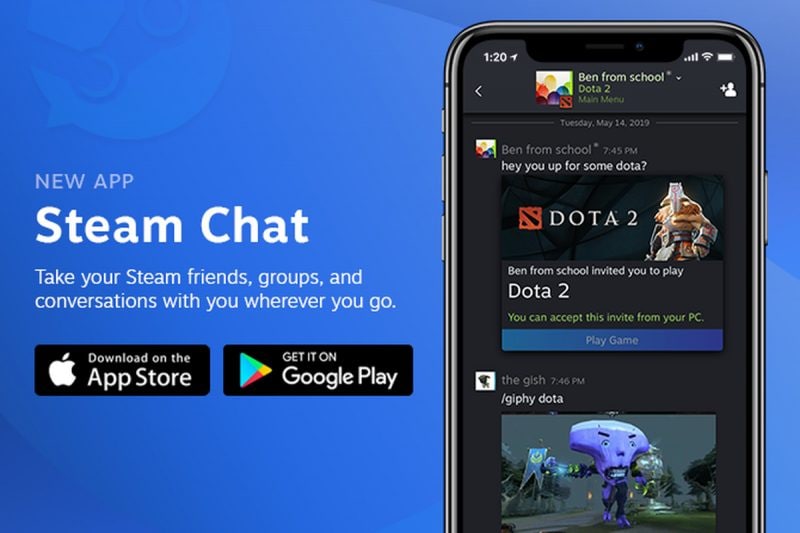 La chat di Steam approda su iOS e Android con un&#039;app tutta sua