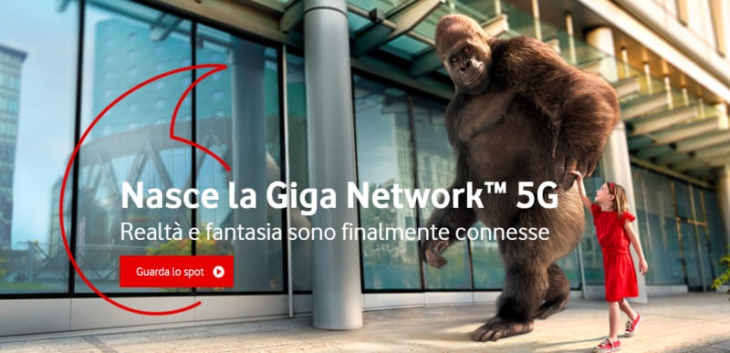 Vodafone lancia il primo spot per la nuova Giga Network 5G: la fantasia è pronta a diventare realtà (video)