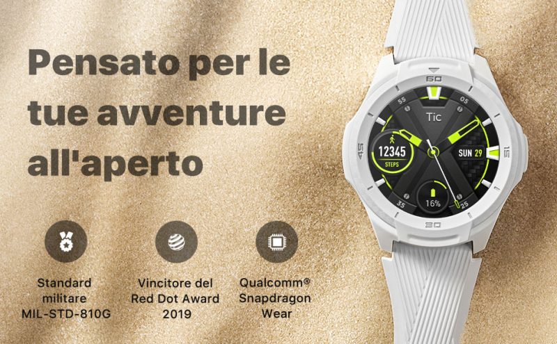 Smartwatch Ticwatch S2: su Amazon bastano 144€ per un Wear OS completo