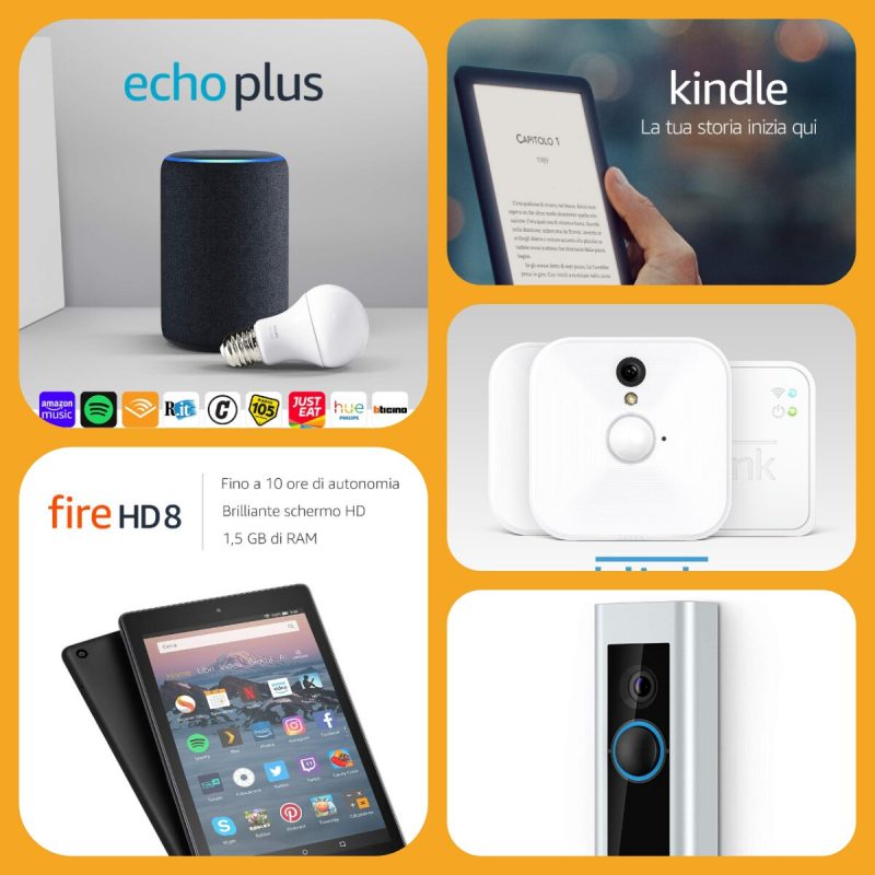 Offerte Prime Day per i dispositivi Amazon: sconti su speaker Echo, tablet Fire, Kindle, Ring e Blink