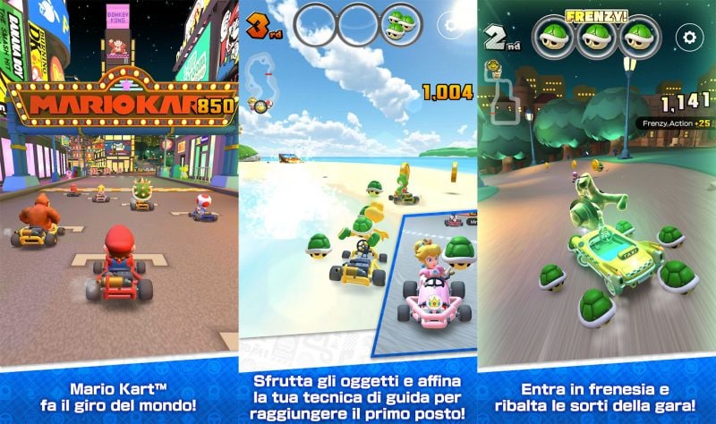 Mario Kart Tour: aperte le pre-registrazioni su Android e iOS, lancio ufficiale tra un mese (foto e video)