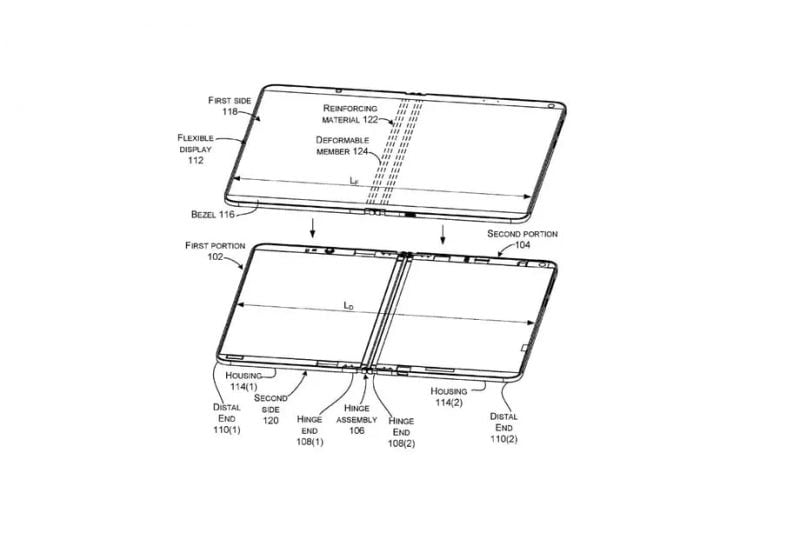 Microsoft brevetta una cerniera per display flessibili che avrebbe aiutato (molto) Galaxy Fold (foto)