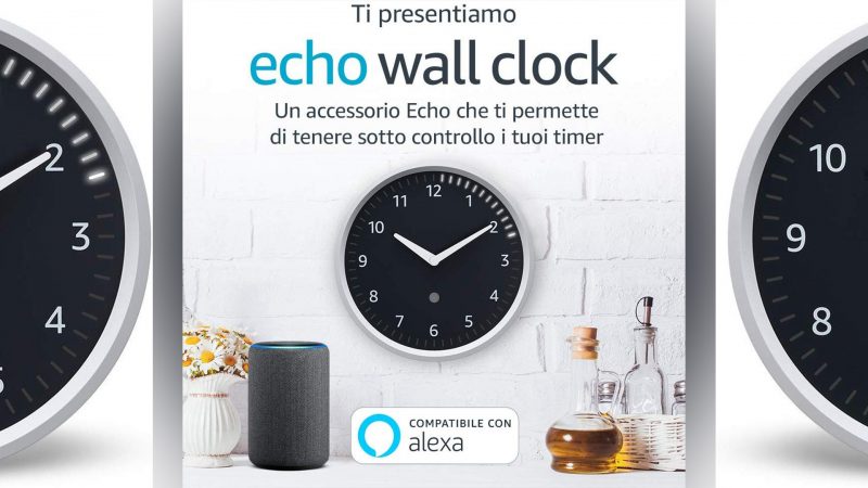 Echo Wall Clock, l&#039;orologio da parete di Amazon compatibile Alexa disponibile a 29,99€