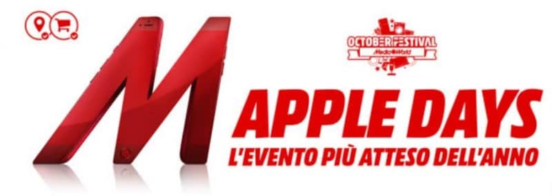 Volantino MediaWorld &quot;Apple Days&quot; 24-27 ottobre: iPhone 11 e 11 Pro in sconto, ma anche iPad e MacBook (foto)