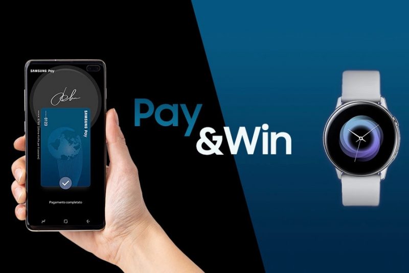 Cercate una scusa per pagare con Samsung Pay? In palio Galaxy Watch Active e voucher da 100€