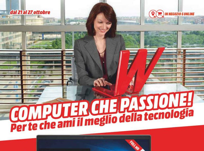 Volantino MediaWorld “Computer che passione” 21-27 ottobre: notebook e console ad ottimi prezzi (foto | Ultimi giorni)