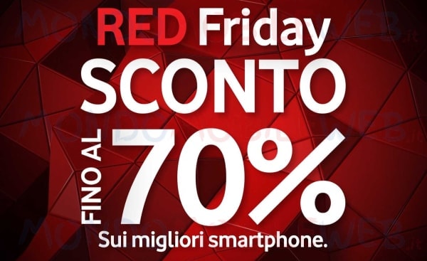 Vodafone Red Friday vi sconta smartphone fino al 70%!
