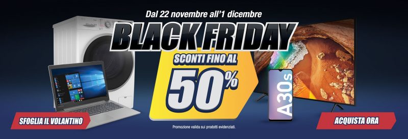 Volantino Trony “Black Friday” 22 nov – 1 dic: sconti fino al 50% su tutto (foto | Ultimi giorni)