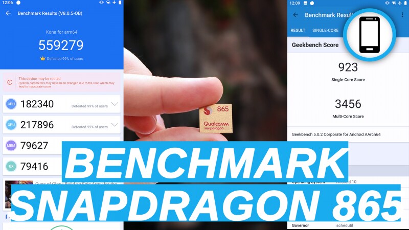 Tutti i benchmark dello Snapdragon 865 (video)