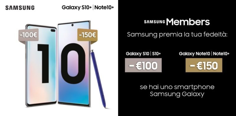 Avete un Galaxy? Samsung vi premia con uno sconto fino a 150€ sulla gamma S10