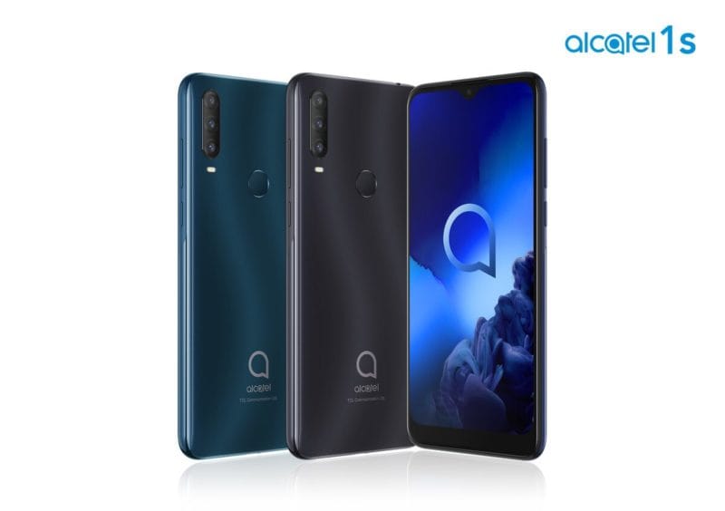 Alcatel lancia i nuovi smartphone con Android 10: Alcatel 1S (2020) con tripla fotocamera e Alcatel 1B (foto)