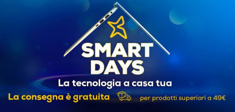 Offerte Euronics &quot;Smart Days&quot;: sconti e consegna gratis per notebook, smartphone e tanto altro