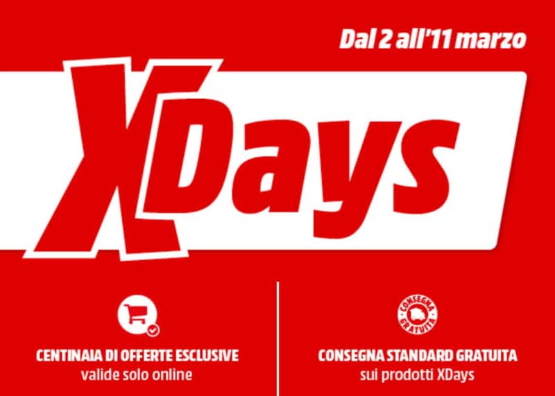 Offerte MediaWorld “X Days” 2-11 marzo: Galaxy A10 e A50 a prezzi niente male